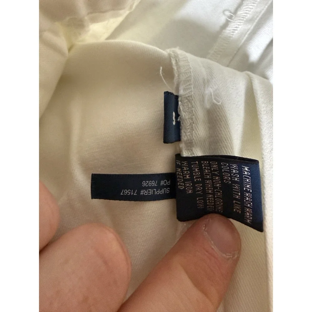 VINTAGE Polo Ralph Lauren Tyler Shorts Size 36 White 9 Inch Preppy Mens